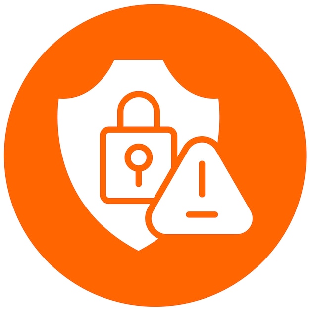 Riesgos de seguridad del diseño vectorial Estilo del icono