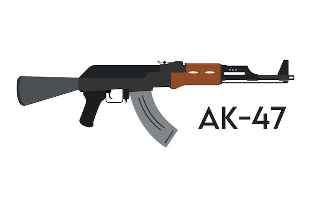 Vector el rifle ruso ak-47