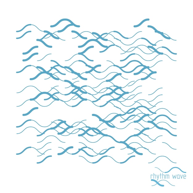 Ritmo que fluye, líneas de onda abstractas vector de fondo para su uso en diseño gráfico y web.