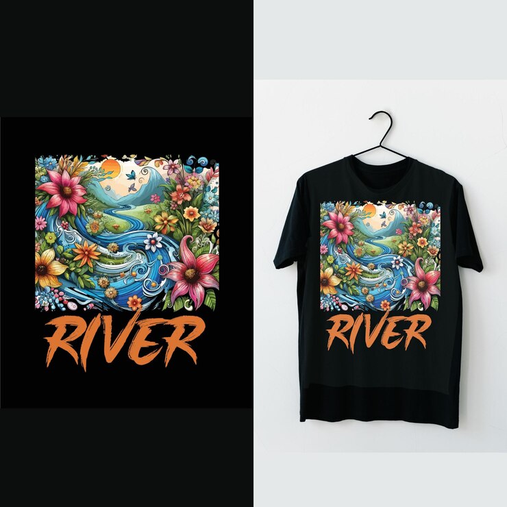 River diseña camisetas diseño gráfico arte diseño de camisetas