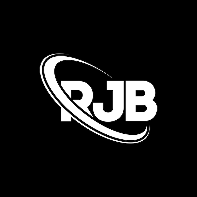 RJB logotipo RJB letra RJB diseño de logotipo de letra Iniciales RJB Logotipo vinculado con círculo y mayúscula logotipo monograma RJB tipografía para negocios de tecnología y marca inmobiliaria