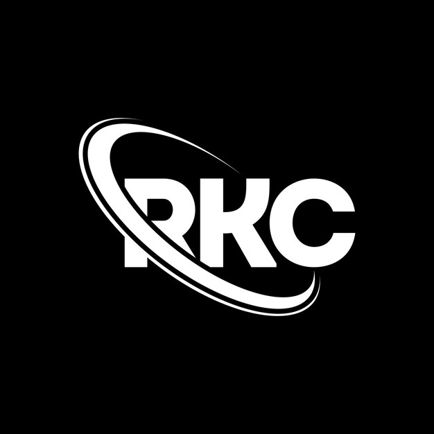 RKC logotipo RKC letra RKC diseño de letra logotipo Iniciales RKC Logotipo vinculado con círculo y mayúscula logotipo monograma RKC tipografía para negocios de tecnología y marca inmobiliaria