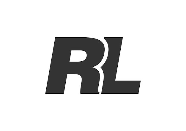 RL Techno Editable Font Logo para marca corporativa Diseño futurista audaz con ideas tipográficas únicas Tipo personalizado mínimo y letra dinámica