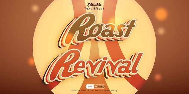 Roast Revival 3D Script Font para logotipos y menús de cafeterías