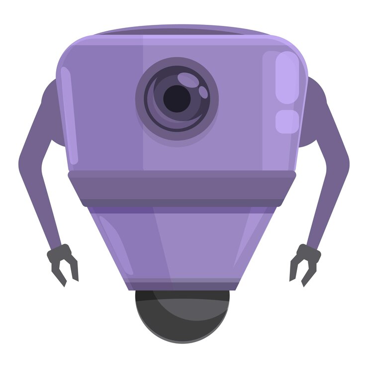 Vector robot artificial icono dibujos animados vector monstruo espacio lindo juguete