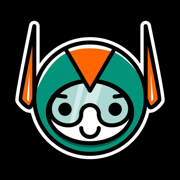 El robot astronauta es lindo.