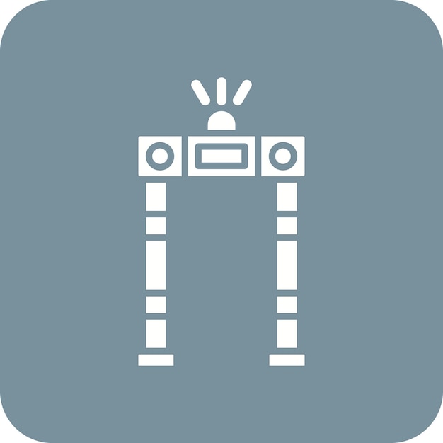 un robot azul con una luz en él