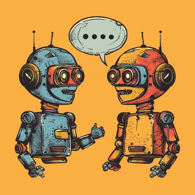 Vector el robot futurista
