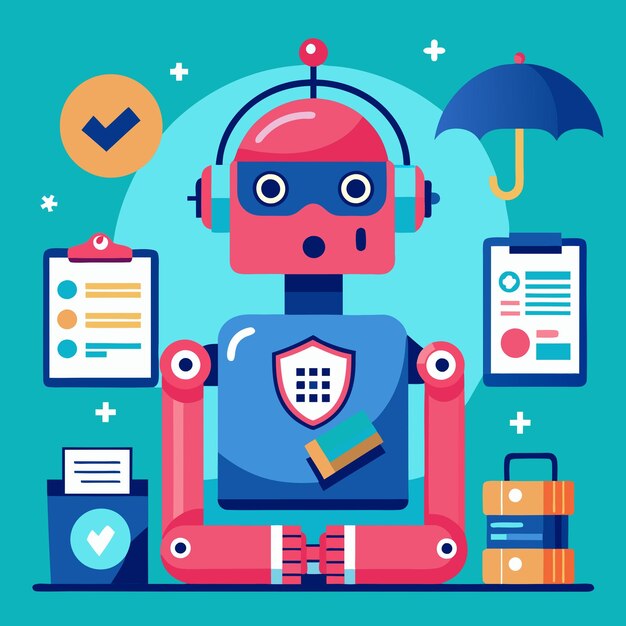 Robot de IA que proporciona una protección de datos segura y confiable