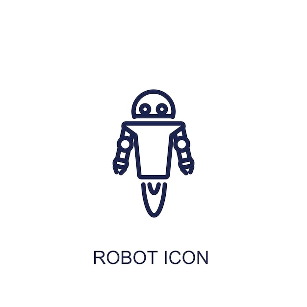 robot icono fondo blanco