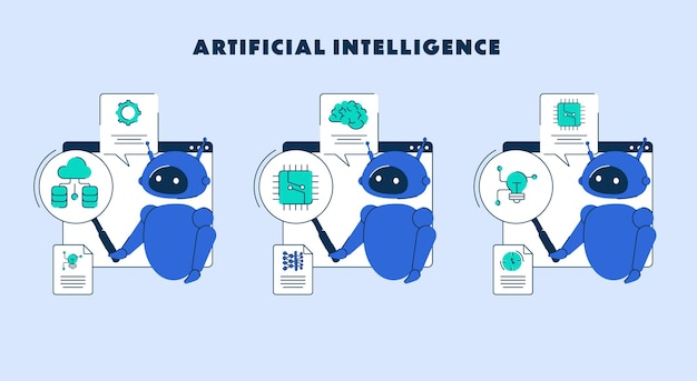 El robot de inteligencia artificial estableció el chat bot como asistente