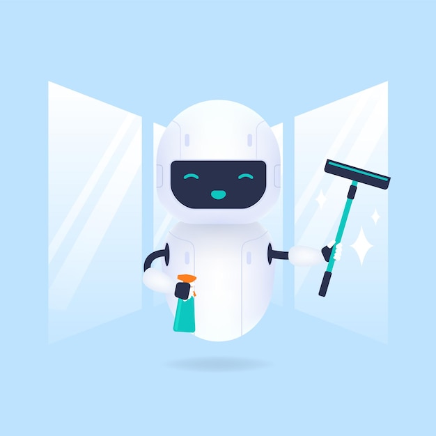 Robot limpiacristales White Friendly.