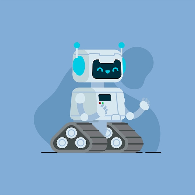 Robot Mascota Personaje Vector Ai Robot