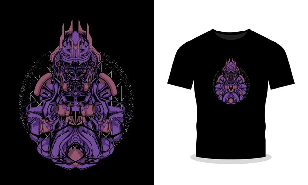El robot Mecha se puede utilizar para el diseño de camisetas
