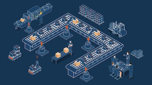 Robots de almacén automatizados y tecnología de almacèn inteligente