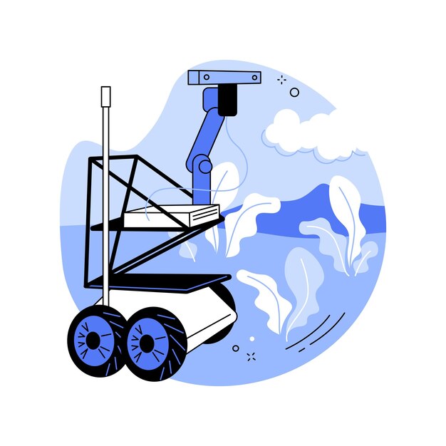 Robots de fenotipado ilustraciones de vectores de dibujos animados aislados