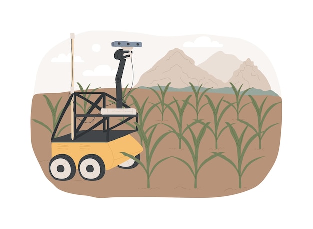 Robots de fenotipado ilustraciones de vectores de dibujos animados aislados