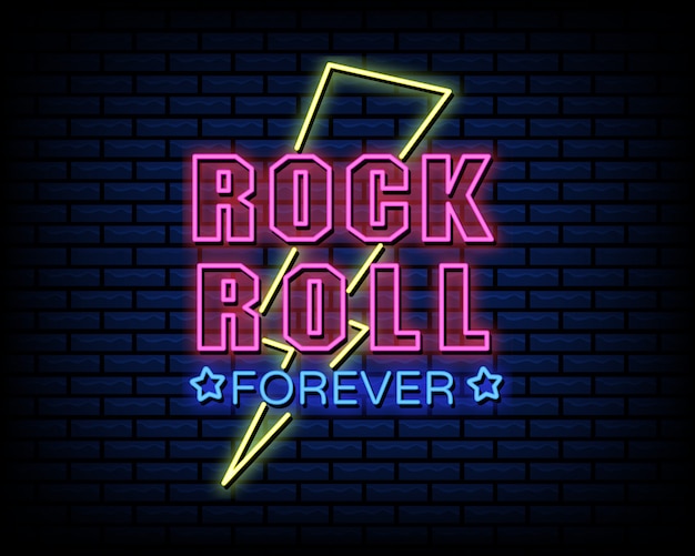 rock forever neon sign