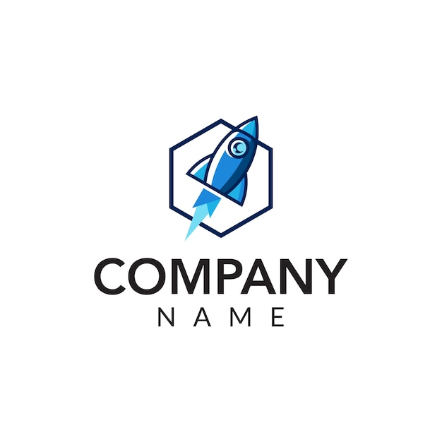 Rocket consulting vector logo icon illustration