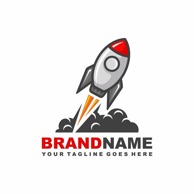 Rocket Logo Design Vector Illustration