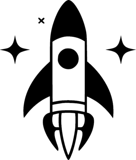 Rocket Logo Vector de alta calidad Ilustración vectorial ideal para el gráfico de camisetas
