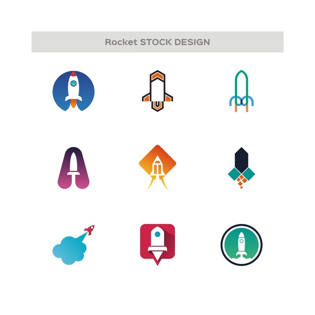 Rocket stock design logotipo