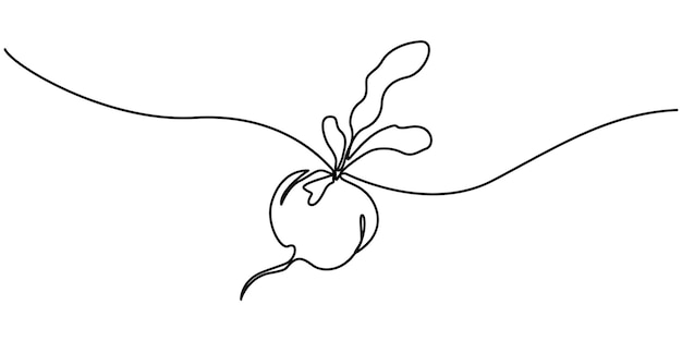 Rodo de ráfago rojo Ilustración vectorial de etiqueta de fondo Ilustración artística de dibujo de una línea