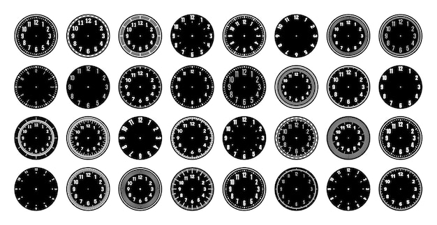 Rojas de reloj mecánicos dial de reloj con números temporizador de bisel o elemento de cronómetro con minuto hora