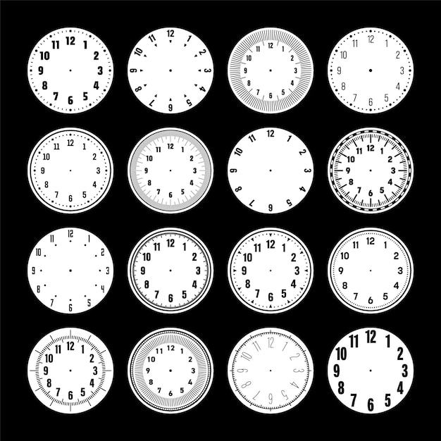 Rojas de reloj mecánicos dial de reloj con números temporizador de bisel o elemento de cronómetro con minuto hora