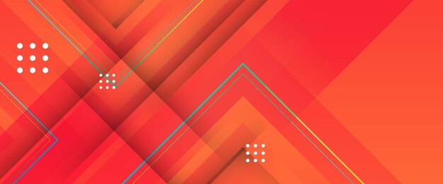 Rojo blanco y verde moderno y simple abstract gradiente banner vector de arte con formas geométricas Para presentación de fondo fondo papel tapiz banner folleto web diseño y portada