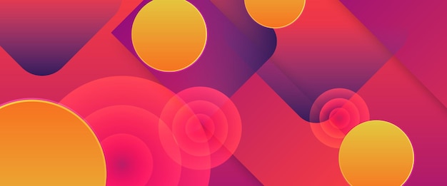 Rojo naranja y púrpura violeta vector abstracto simple gradiente pancarta con formas geométricas Para pancarta de negocios telón de fondo formal prestigioso voucher luxe invitar papel tapiz y fondo