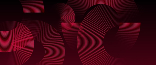 Rojo y negro oscuro vector abstracto moderno y simple pancarta con brillo 3D línea futurista traje para portada cartel pancarta folleto encabezado sitio web vector