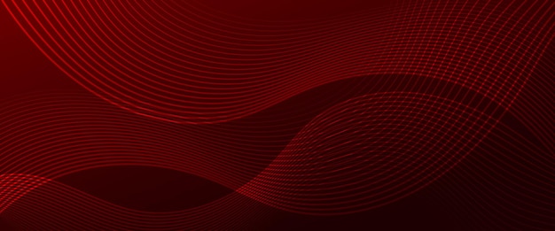 Rojo oscuro vectorial abstracto 3D futurista moderno neón pancarta con línea de forma Se puede usar en diseño de portada diseño de libro cartel CD portada volante fondos de sitio web o publicidad