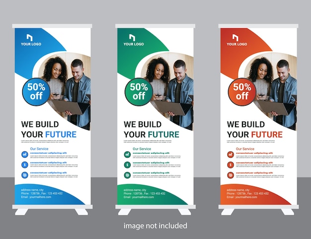 Roll Roll up banner plantilla de diseño moderno xbanner Roll up diseño competencia de golf roll up banner