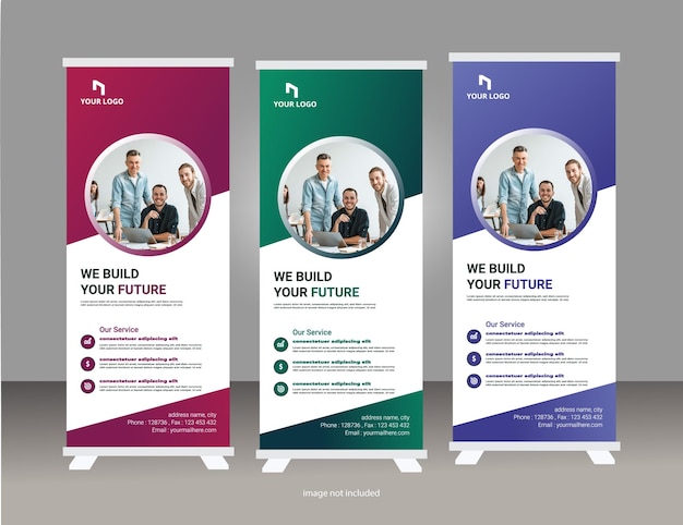 Roll Roll up banner plantilla de diseño moderno xbanner Roll up diseño competencia de golf roll up banner