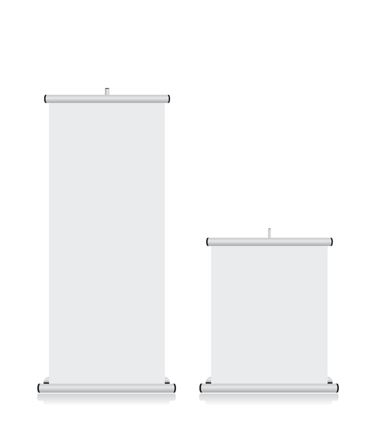 Roll up banner blanco