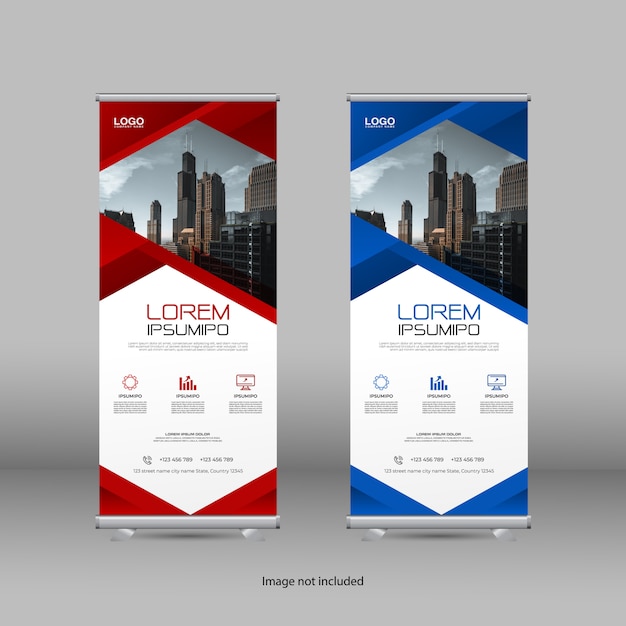 Roll up banner con diseño moderno