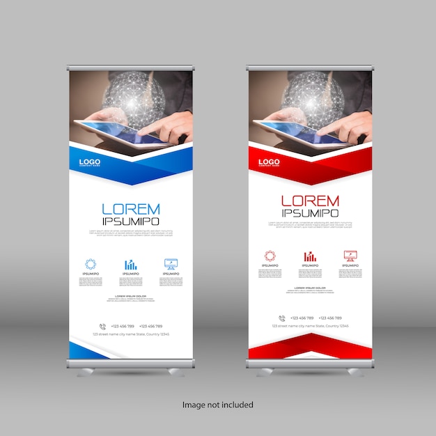 Roll up banner con diseño moderno