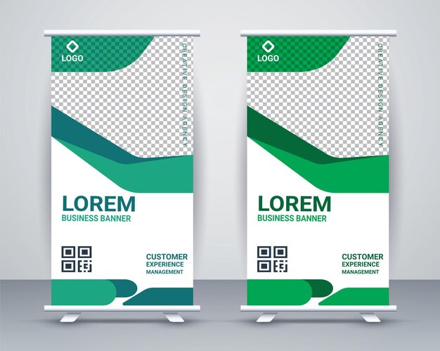 Roll up banner plantilla de diseño