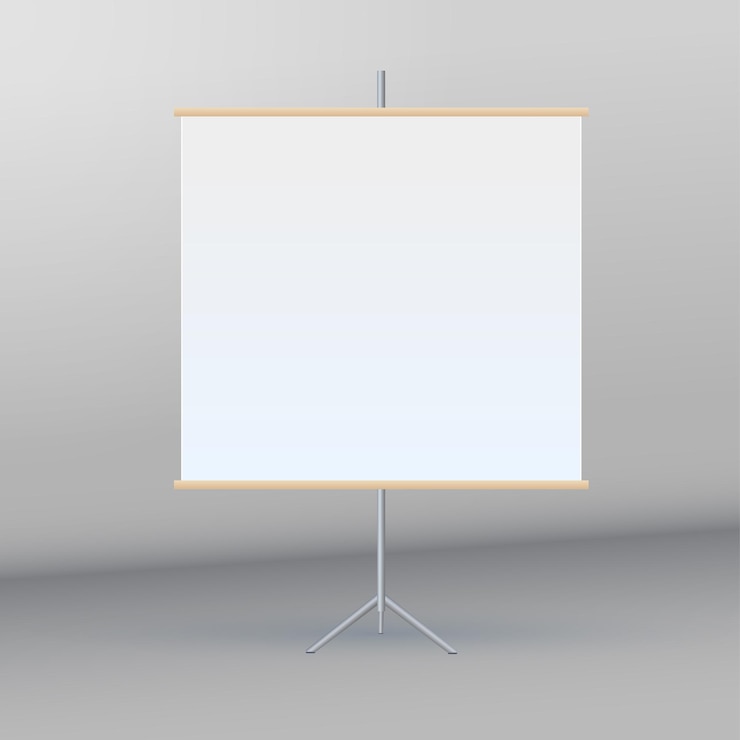 Vector roll up banner stand sobre fondo limpio aislado13