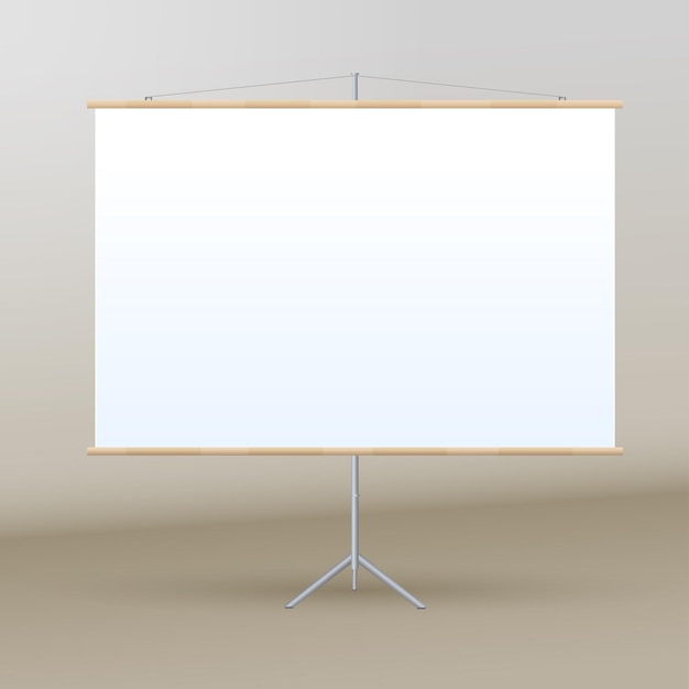 Vector roll up banner stand sobre fondo limpio aislado9