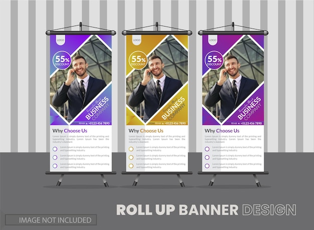 Roll up banners comerciales para ferias comerciales