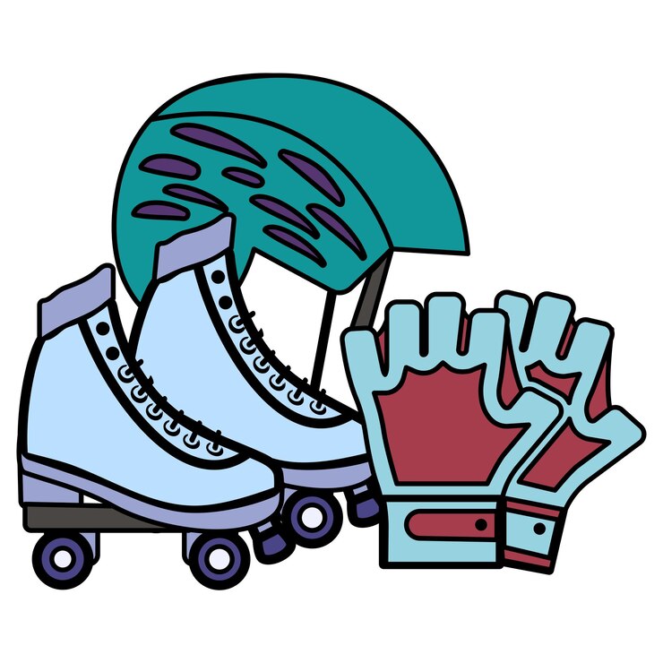 Vector roller sport vector icon design equipo deportivo símbolo aptitud física y bienestar signo ocio