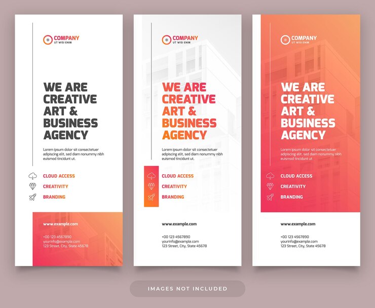 Rollup Banner Set Plantilla de negocios