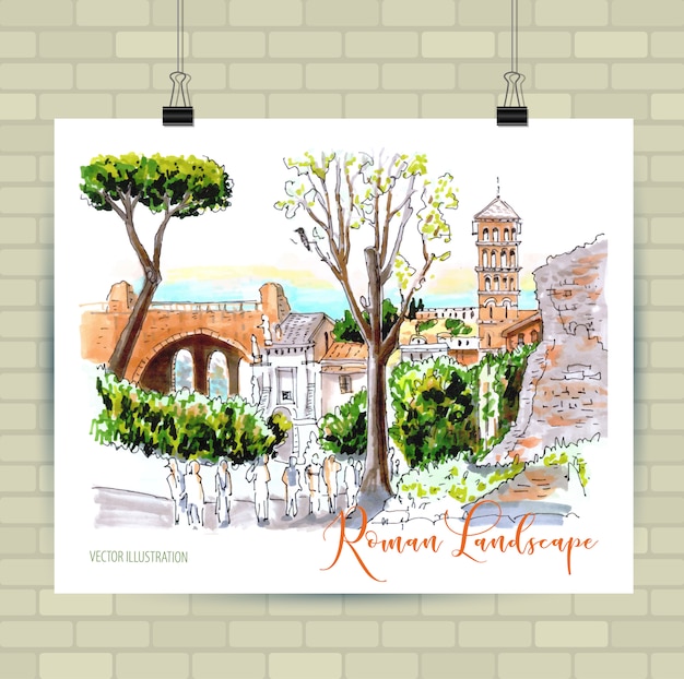 Roma, Ruinas en Roma Italia