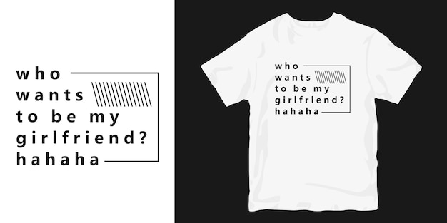Romántico lema divertido cita diseño de camiseta