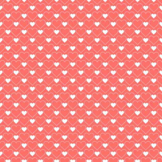romántico de patrones sin fisuras con corazones.