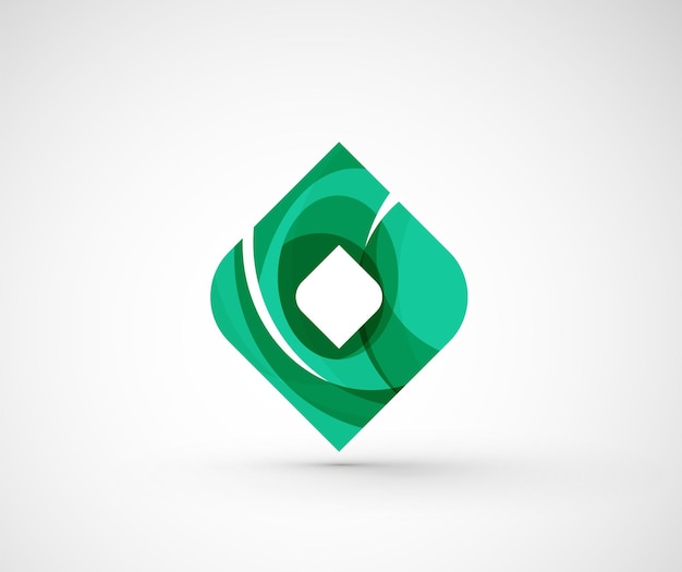 Rombo cuadrado de logotipo de empresa geométrica abstracta