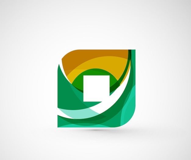 Rombo cuadrado de logotipo de empresa geométrica abstracta