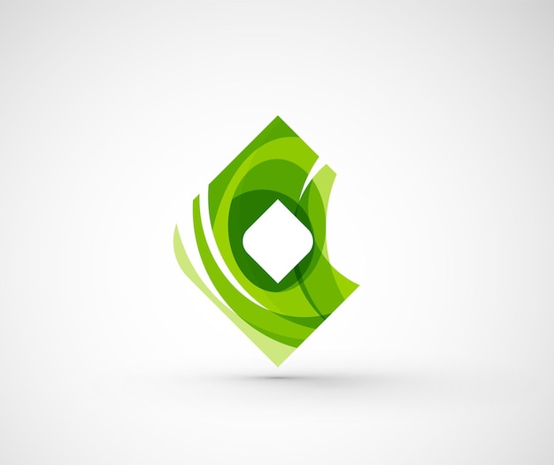 Rombo cuadrado de logotipo de empresa geométrica abstracta